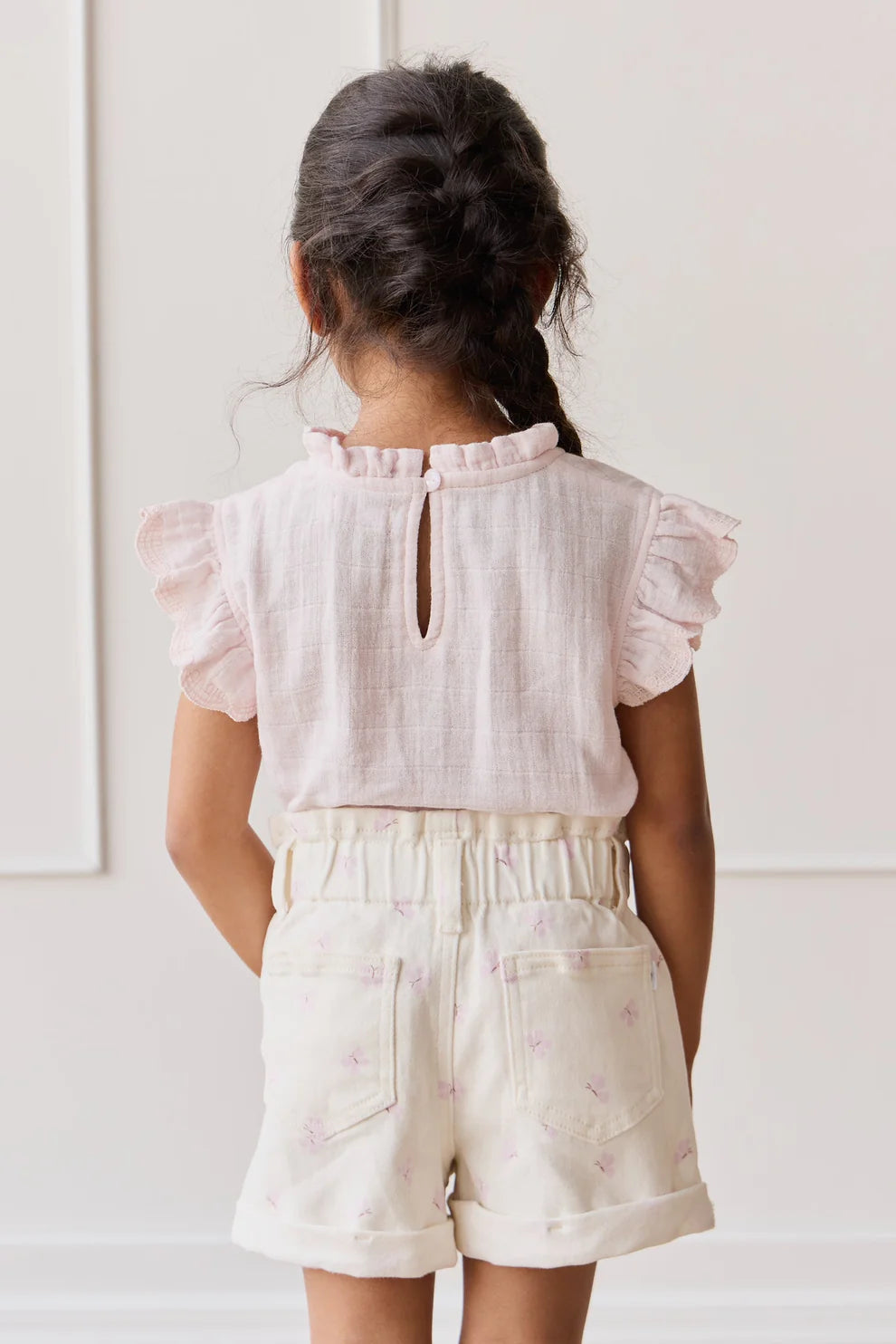 Organic Cotton Muslin Edith Top - Cassia