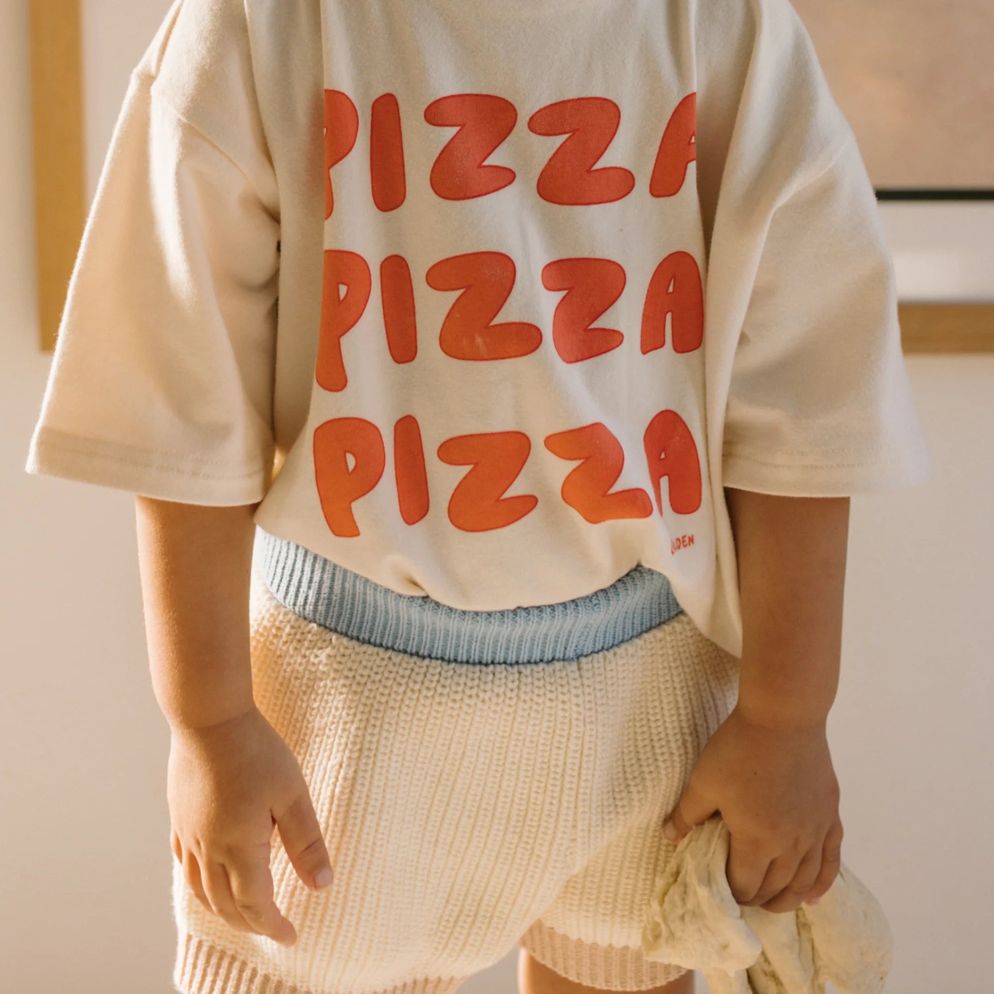 Golden Pizza Mid Sleeve Tee
