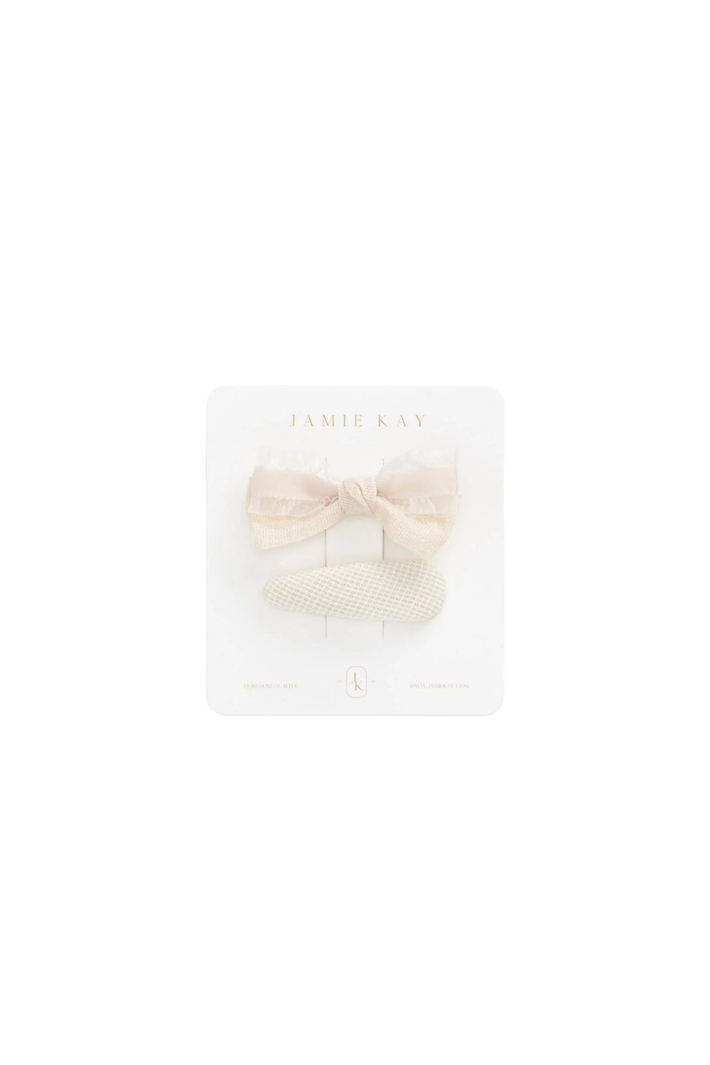 Lucie Hair Clip Set - White Swan