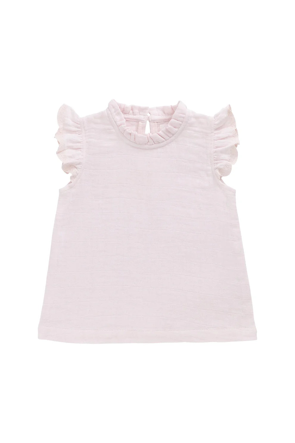 Organic Cotton Muslin Edith Top - Cassia