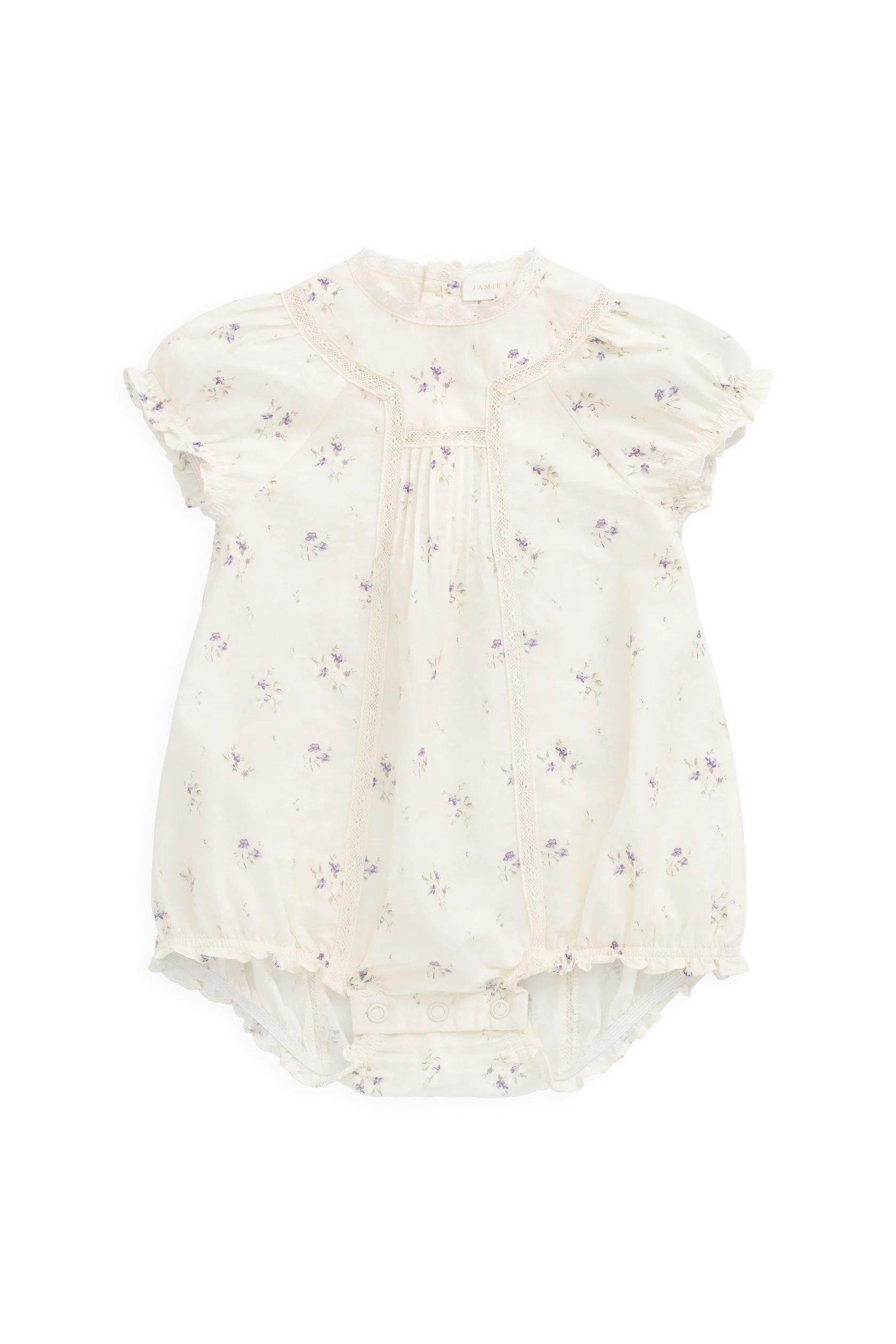 Organic Cotton Saylor Playsuit - Jade Floral