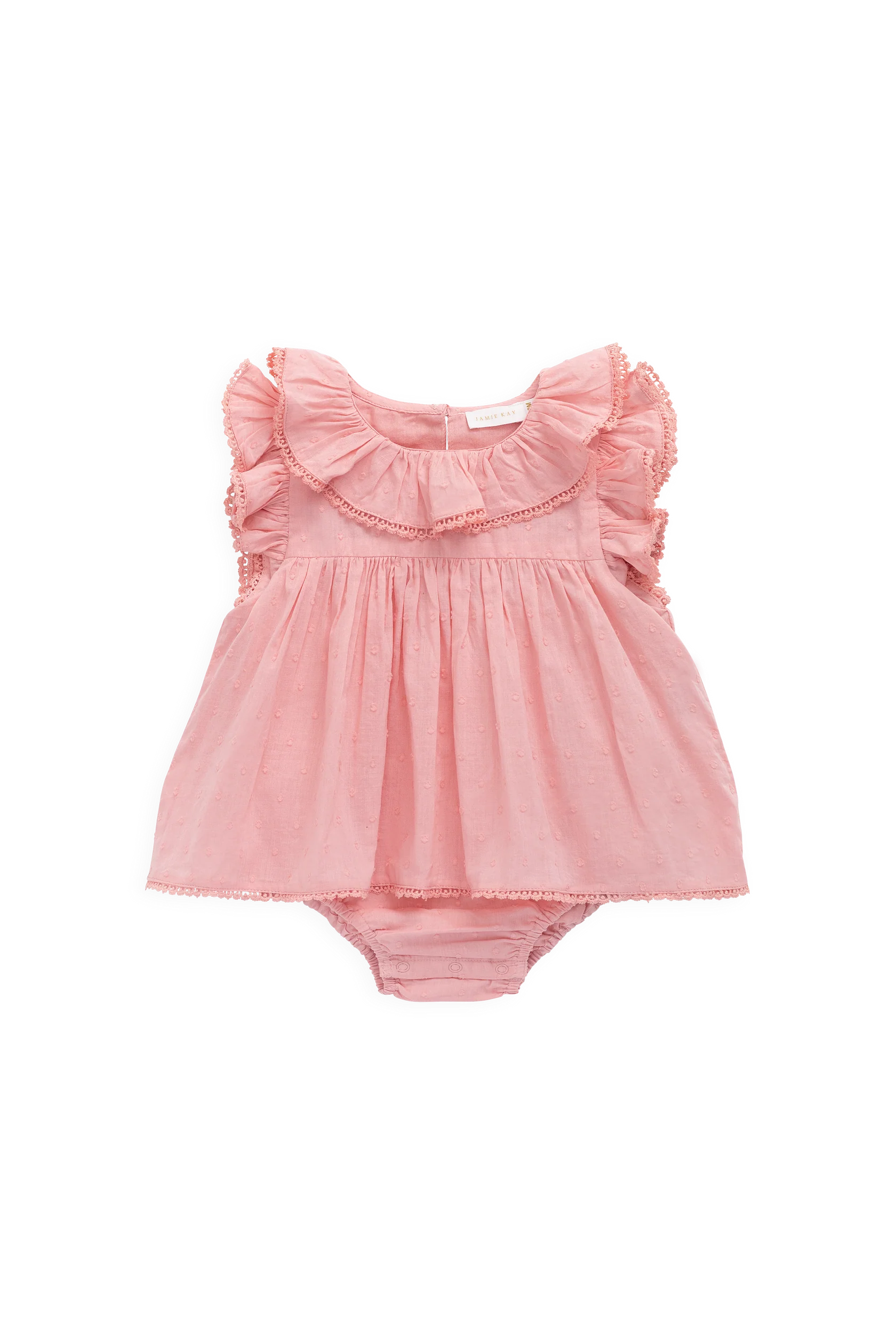 Frannie Playsuit - Swiss Pink