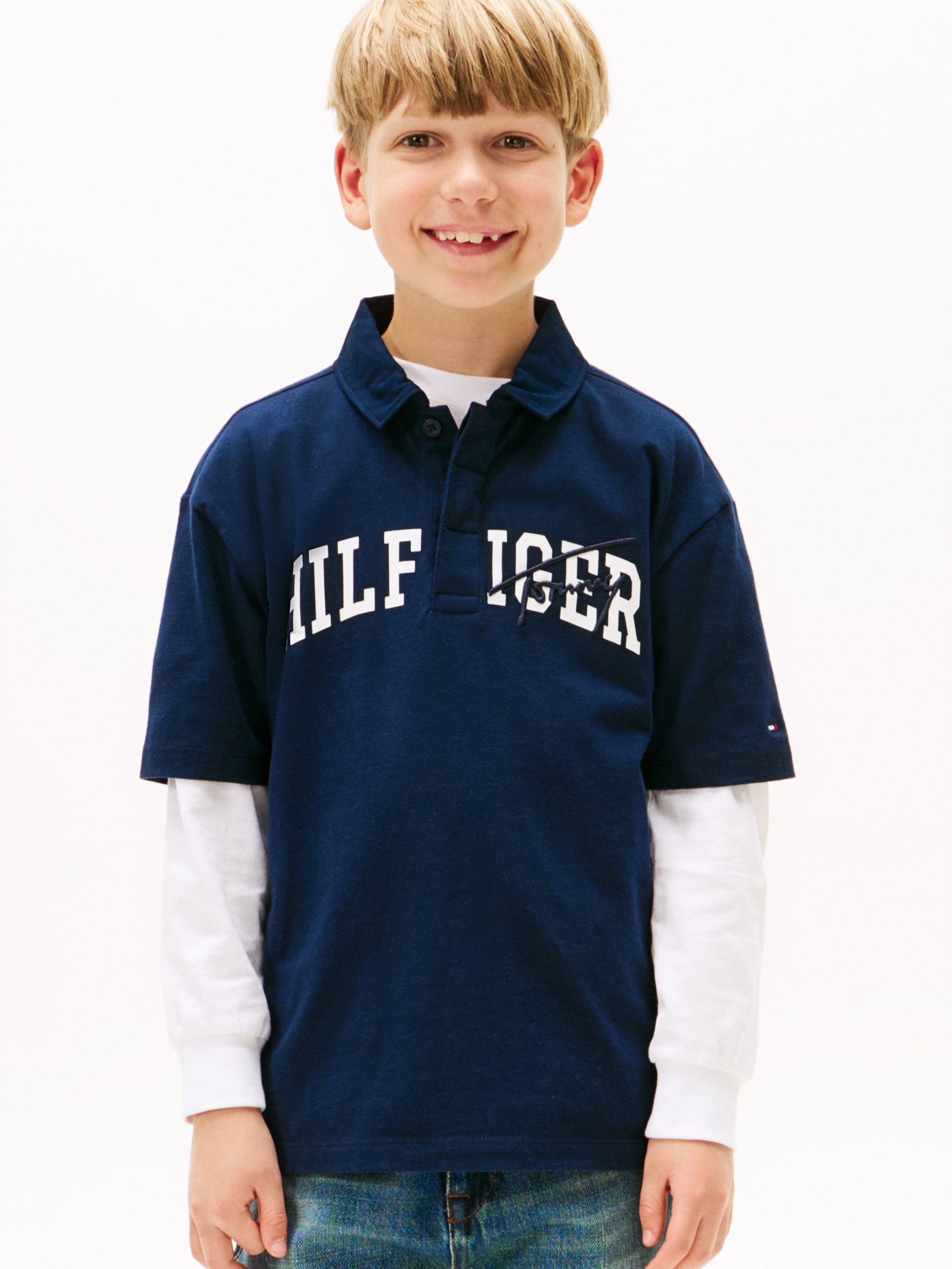 Boys Archive Mixed Graphic Polo