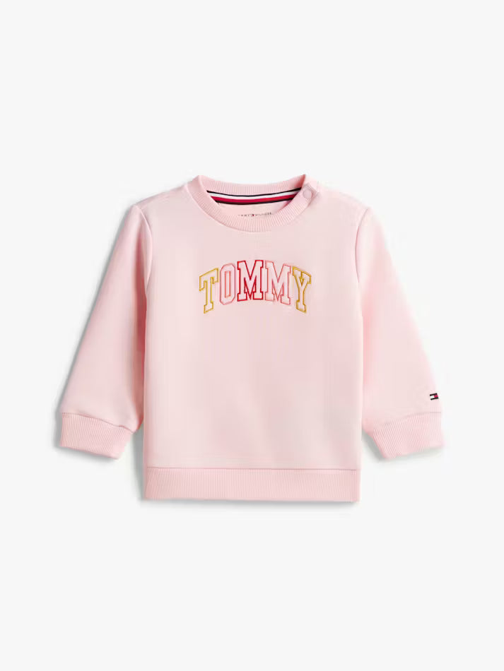Baby Tommy Outline Sweatshirt Precious Pink