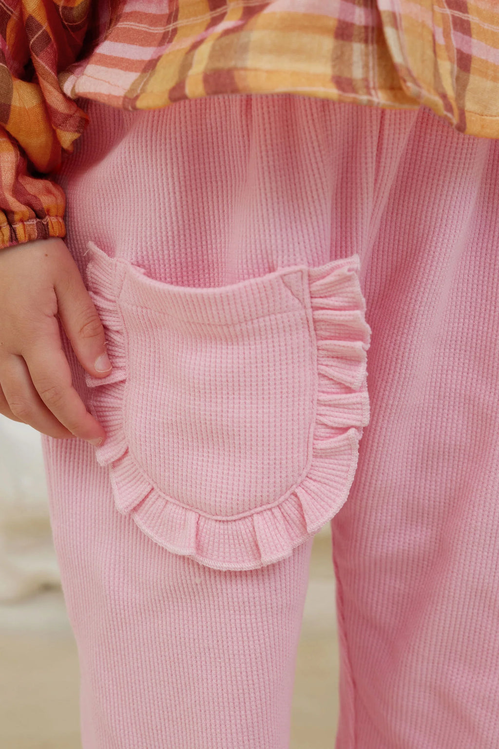 Candy Waffle Frill Pant