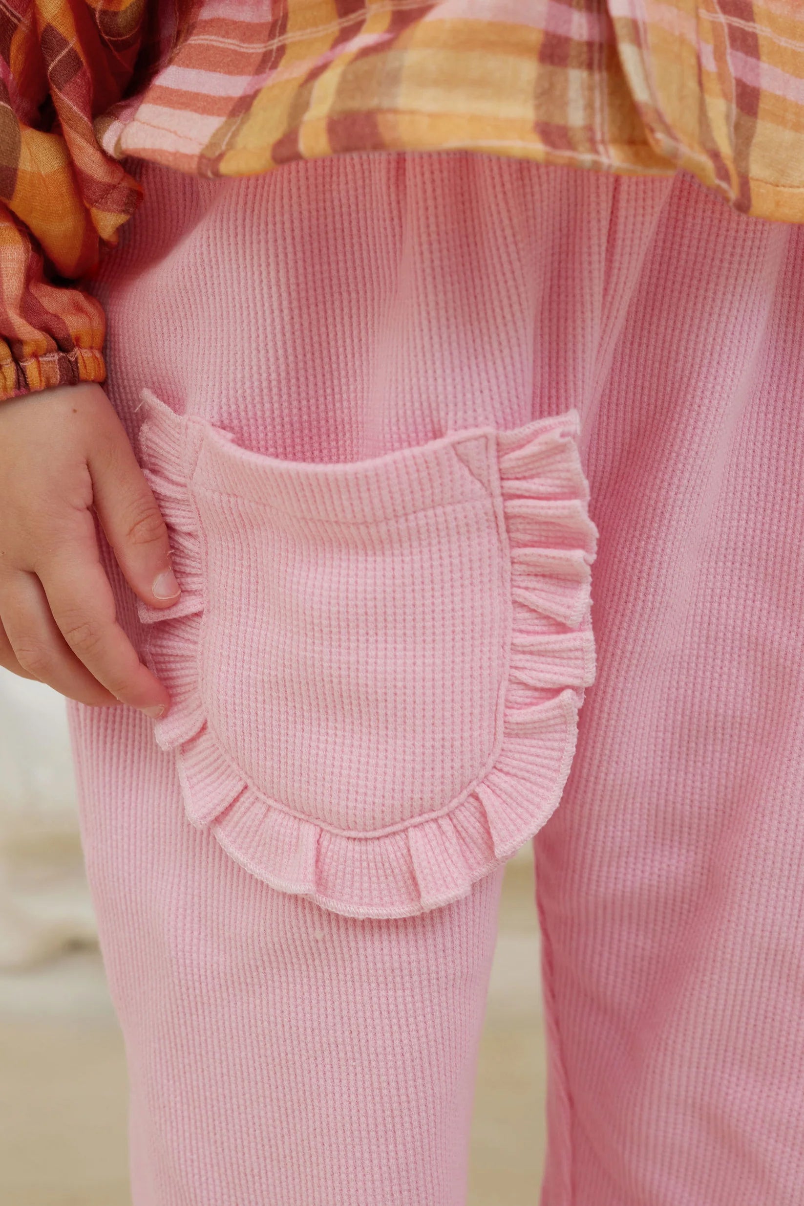 Candy Waffle Frill Pant