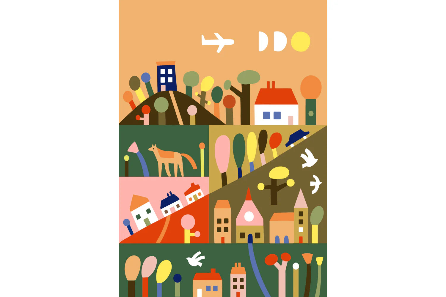 Kids Paint By Numbers - Outside the City