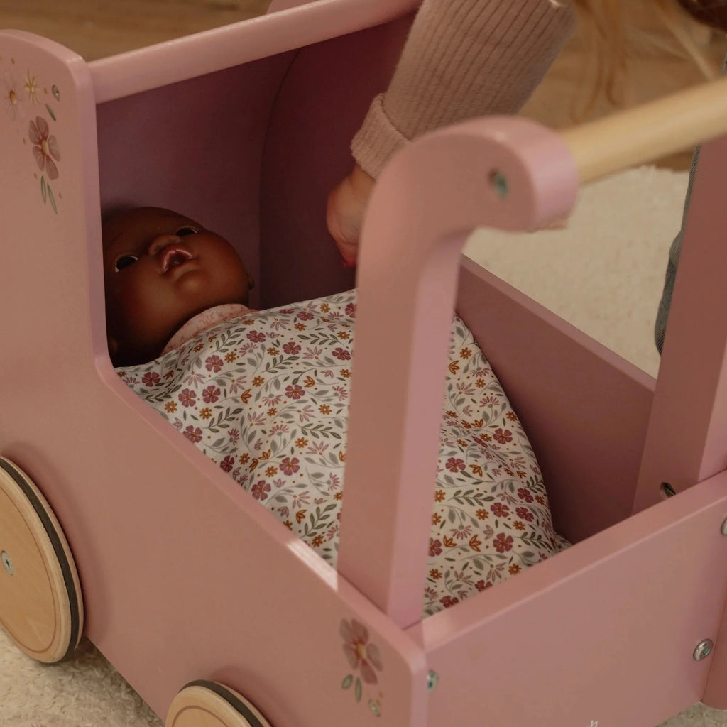 Wooden Doll Pram