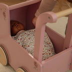 Wooden Doll Pram
