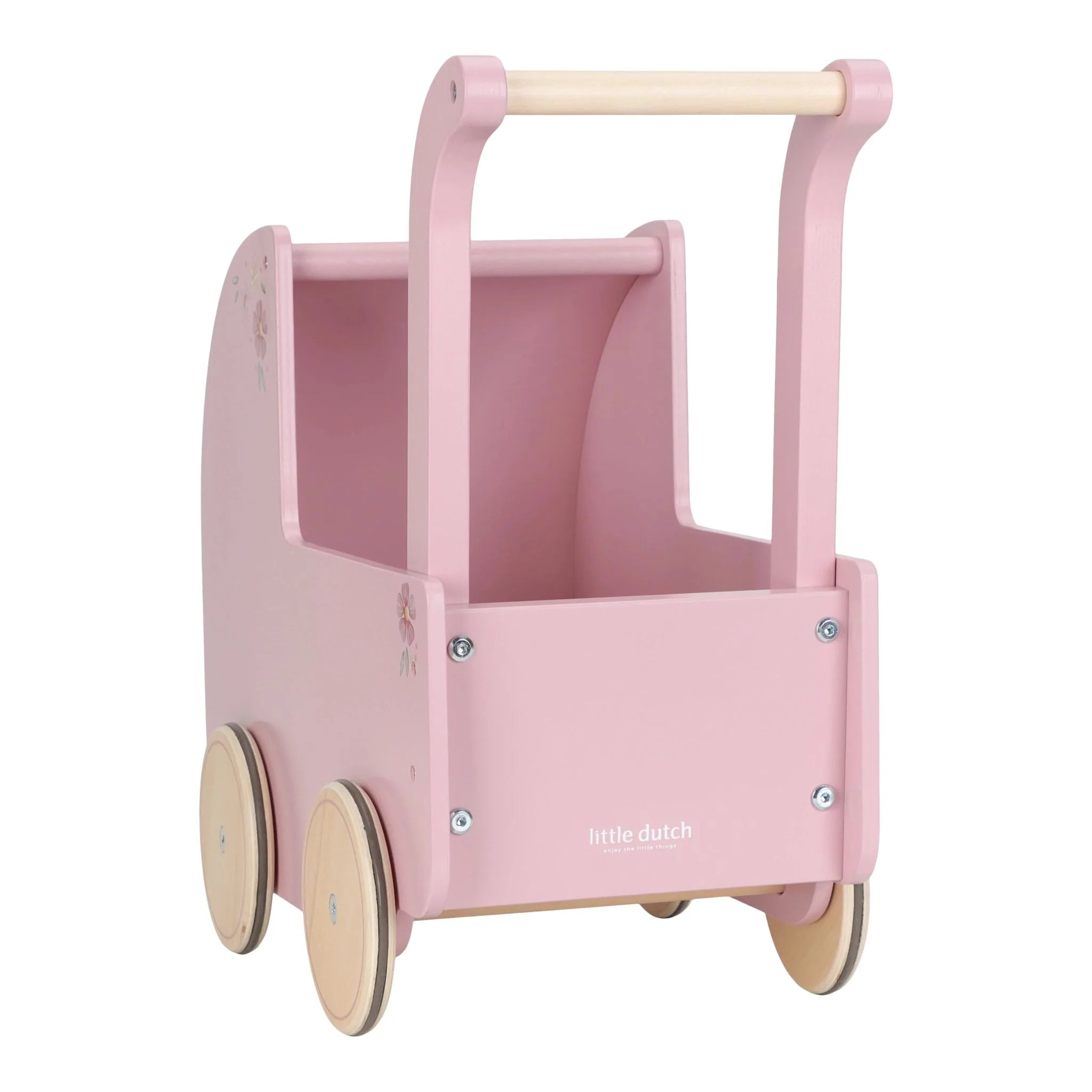Wooden Doll Pram