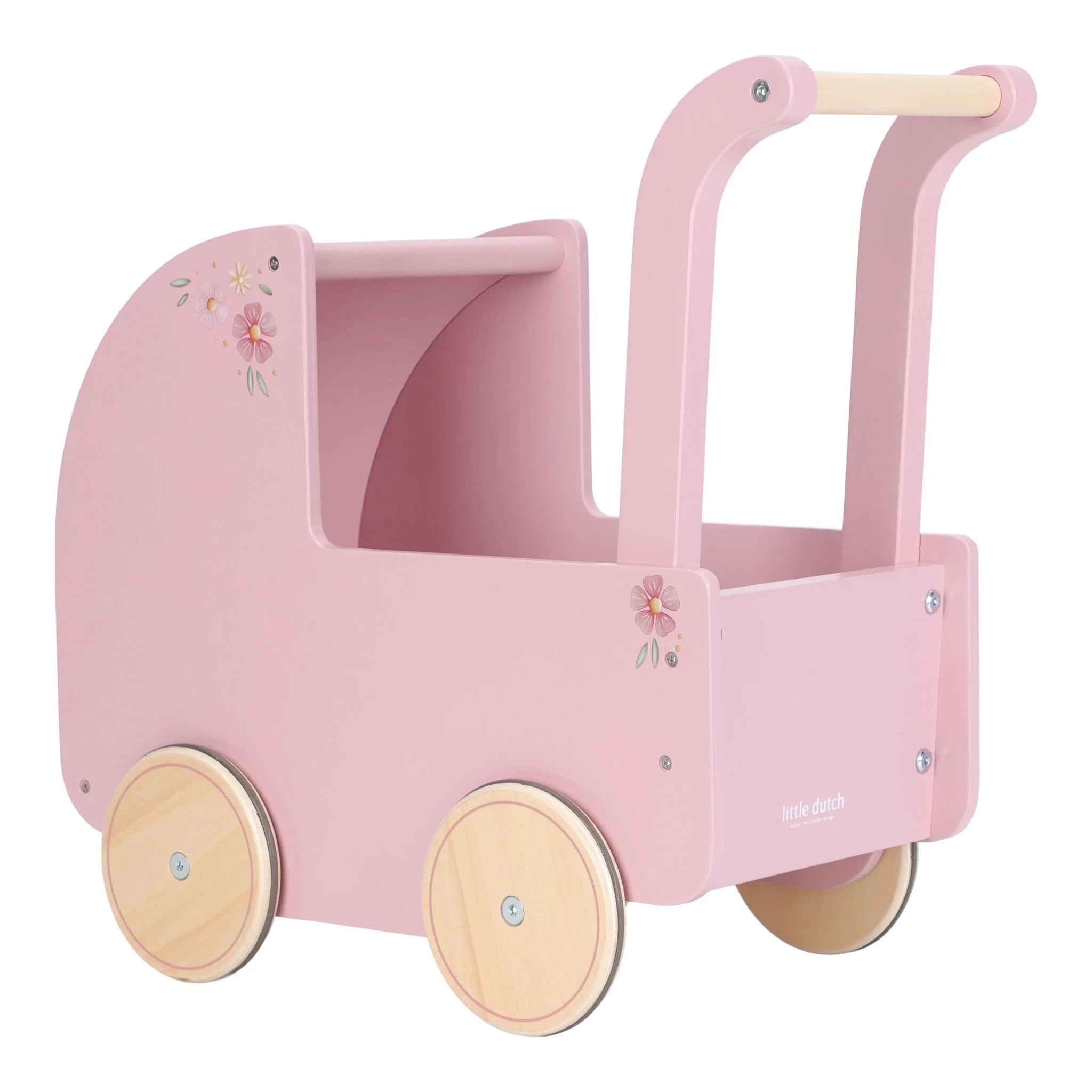 Wooden Doll Pram