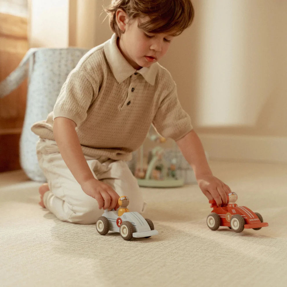 Wooden Pullback Race Cars