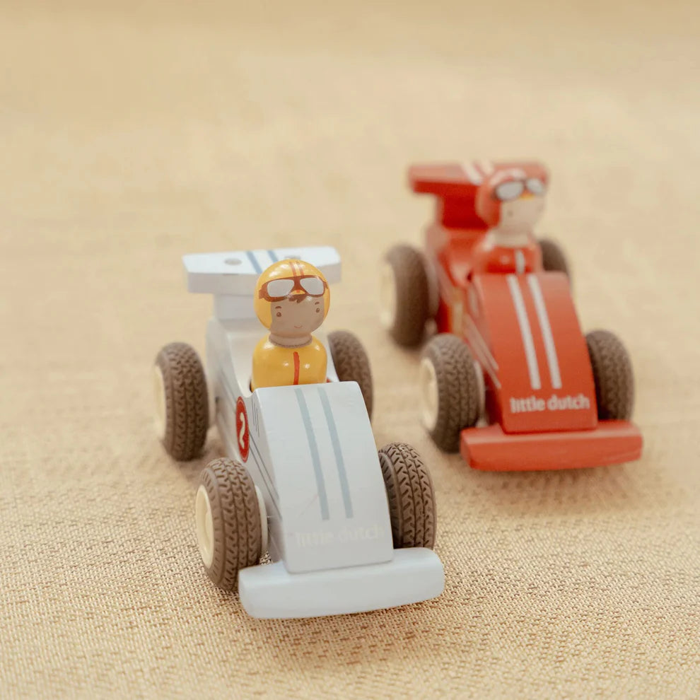 Wooden Pullback Race Cars