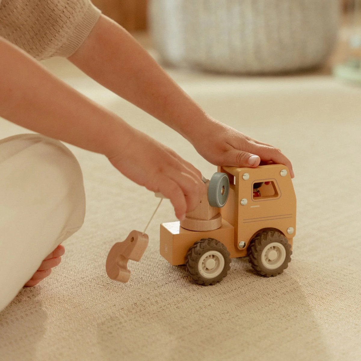 COMING SOON Wooden Crane Truck