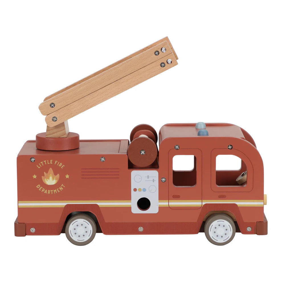Wooden Fire Truck Set