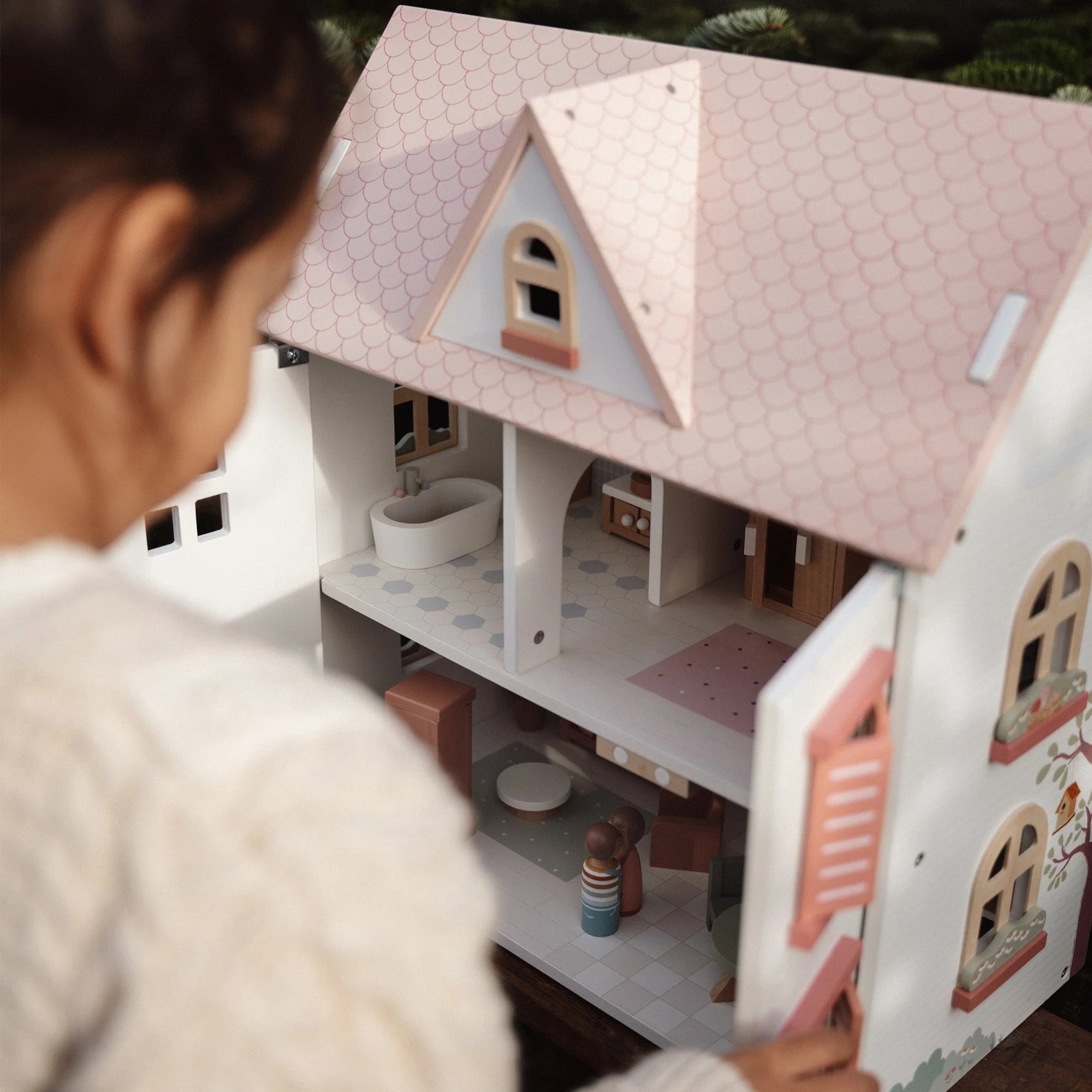 Wooden Doll House - Medium