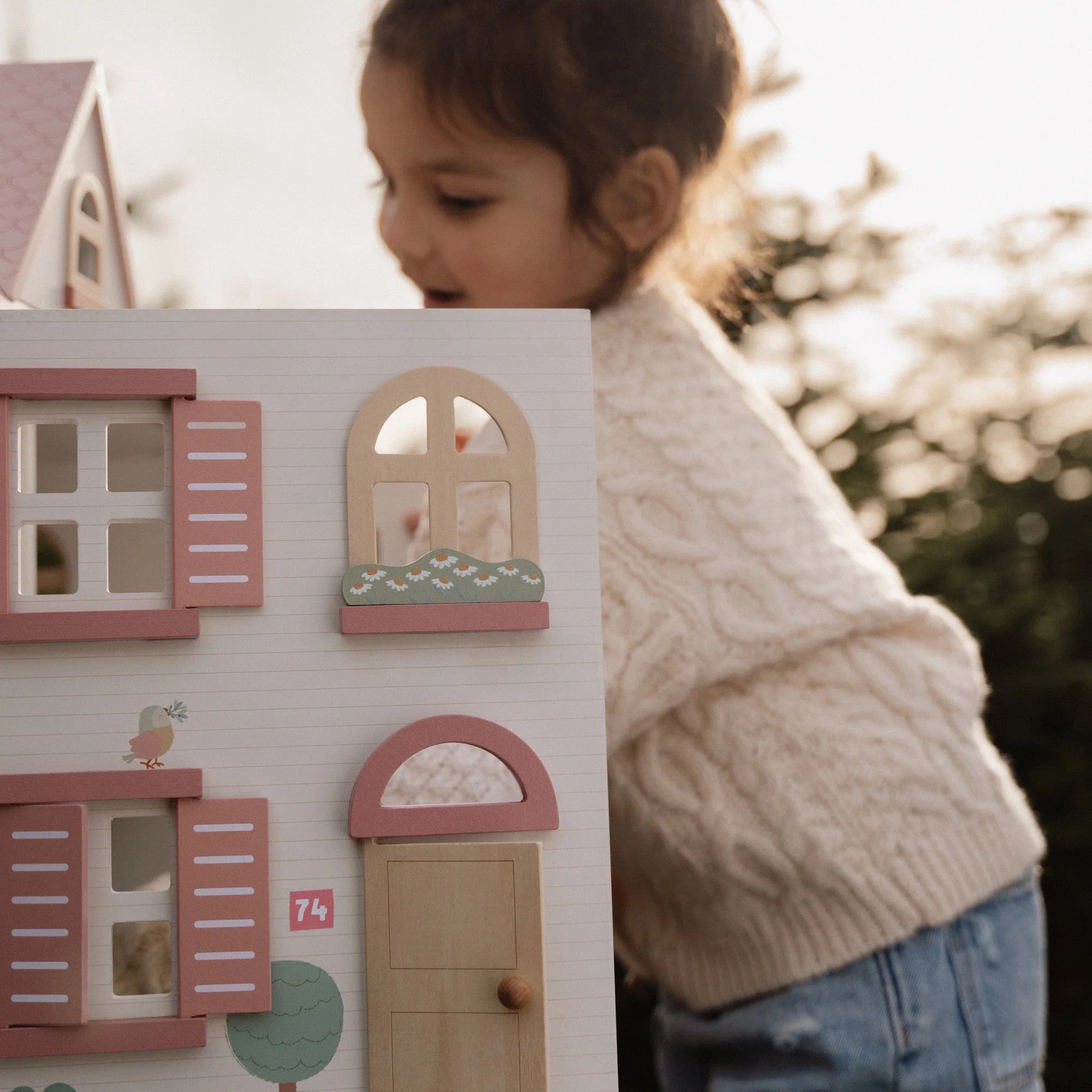 Wooden Doll House - Medium