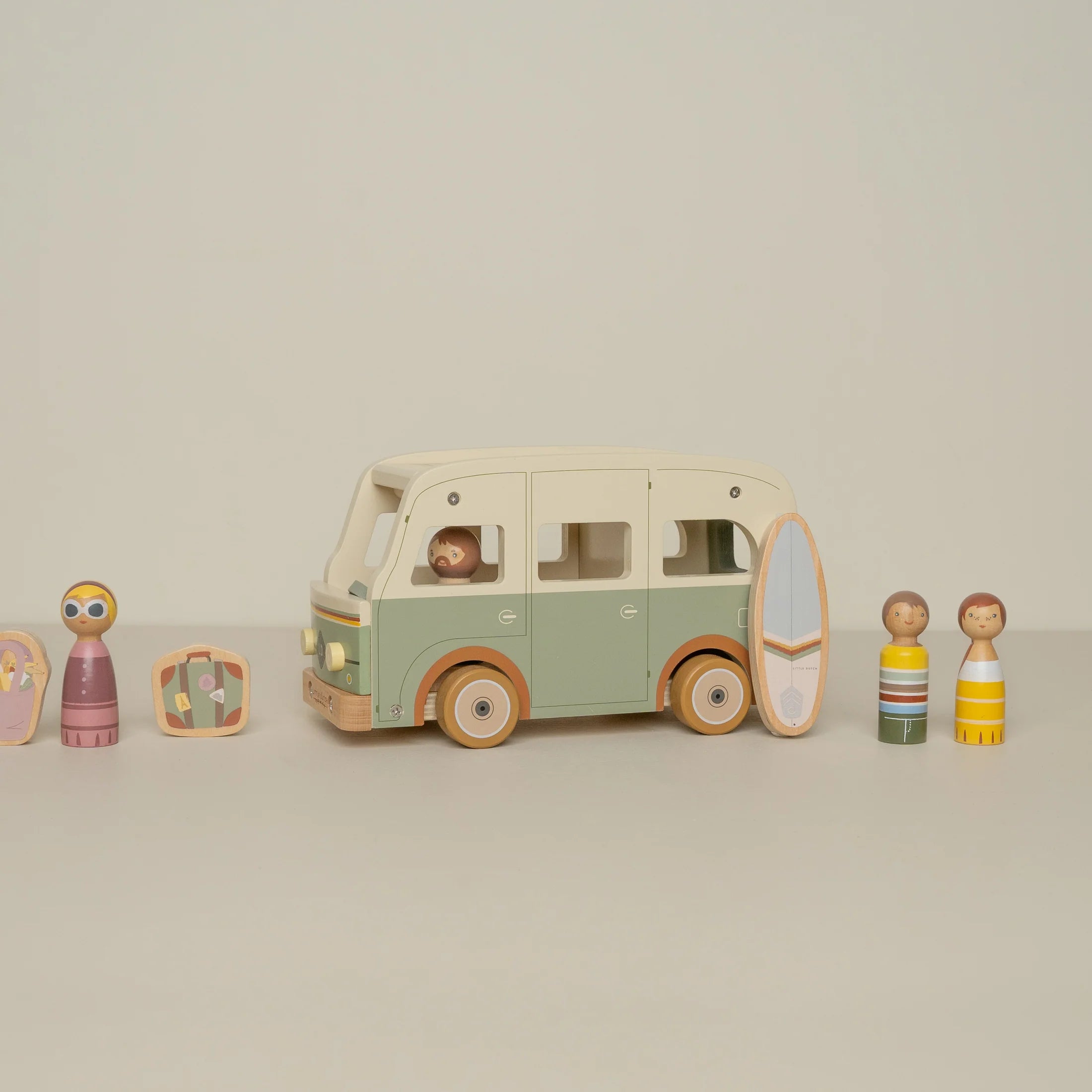 Wooden Vintage Camper Van