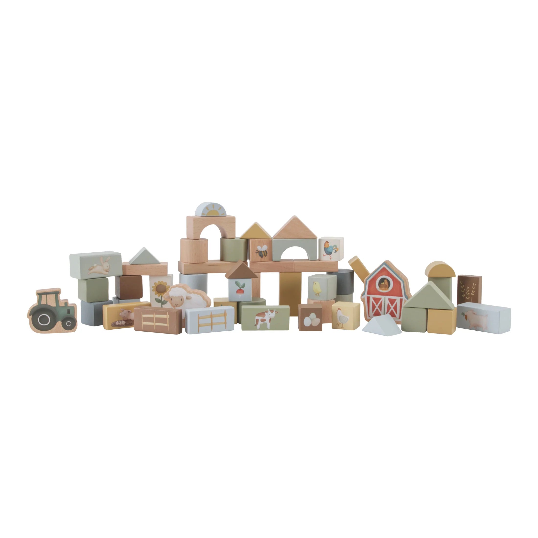 Little Farm Wooden Building Block Set
