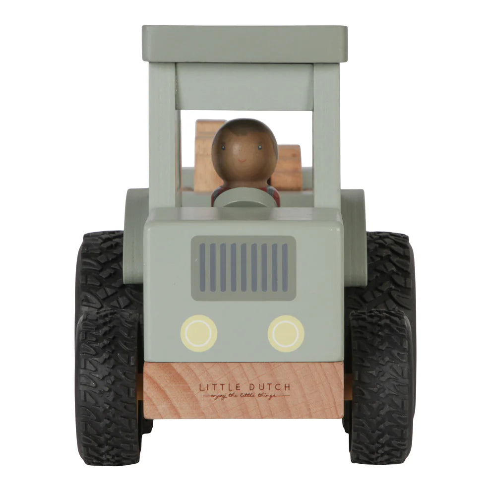 Wooden Tractor With Trailer