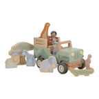 Wooden Safari Car with Animals