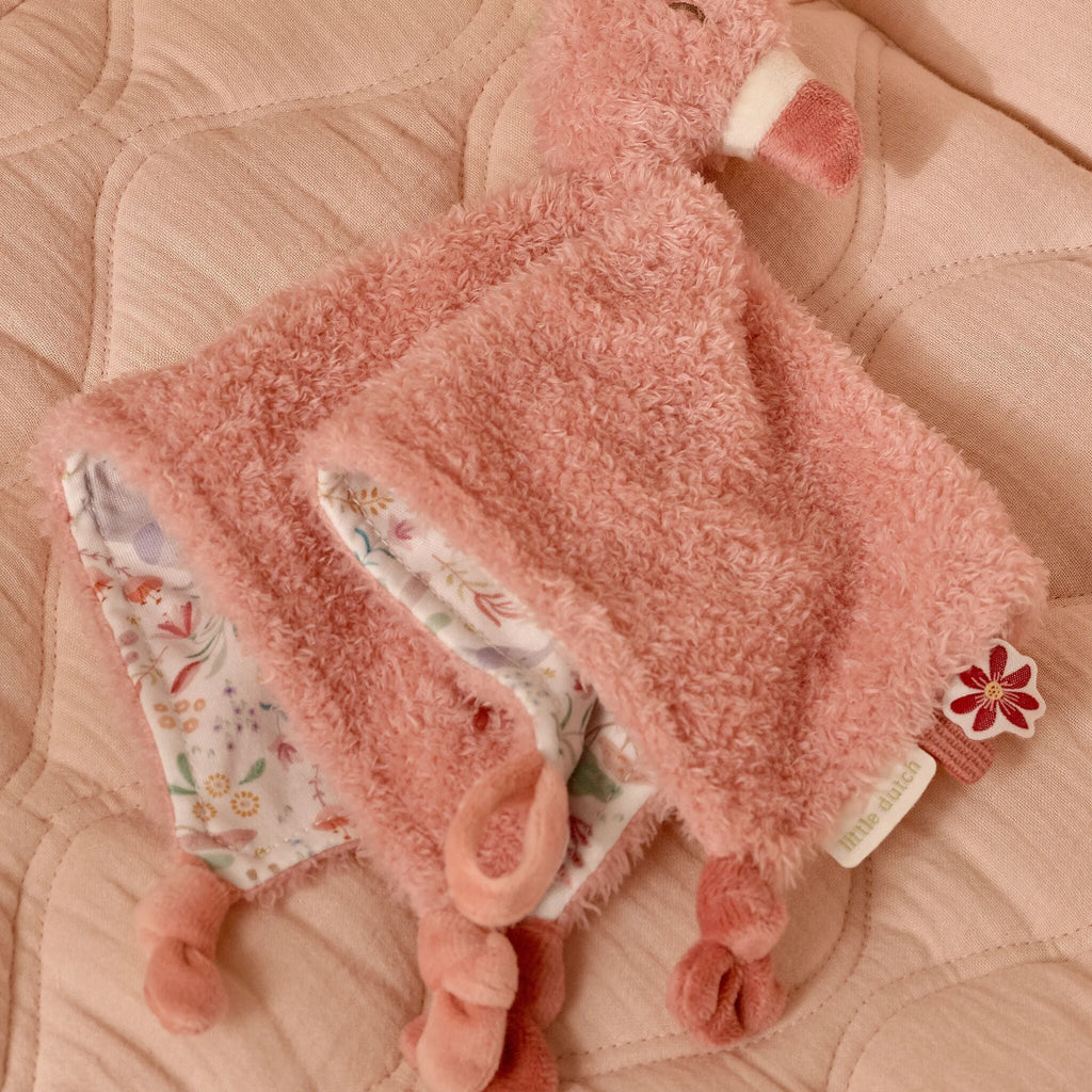 COMING SOON Safari Friends Cuddle Cloth Flamingo