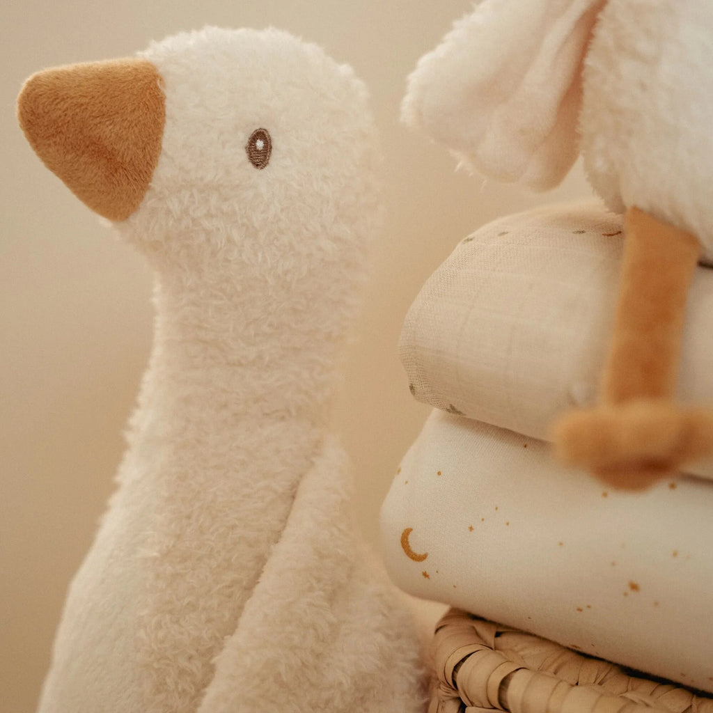 Newborn Naturals Soft Baby Goose Plush Toy 25cm