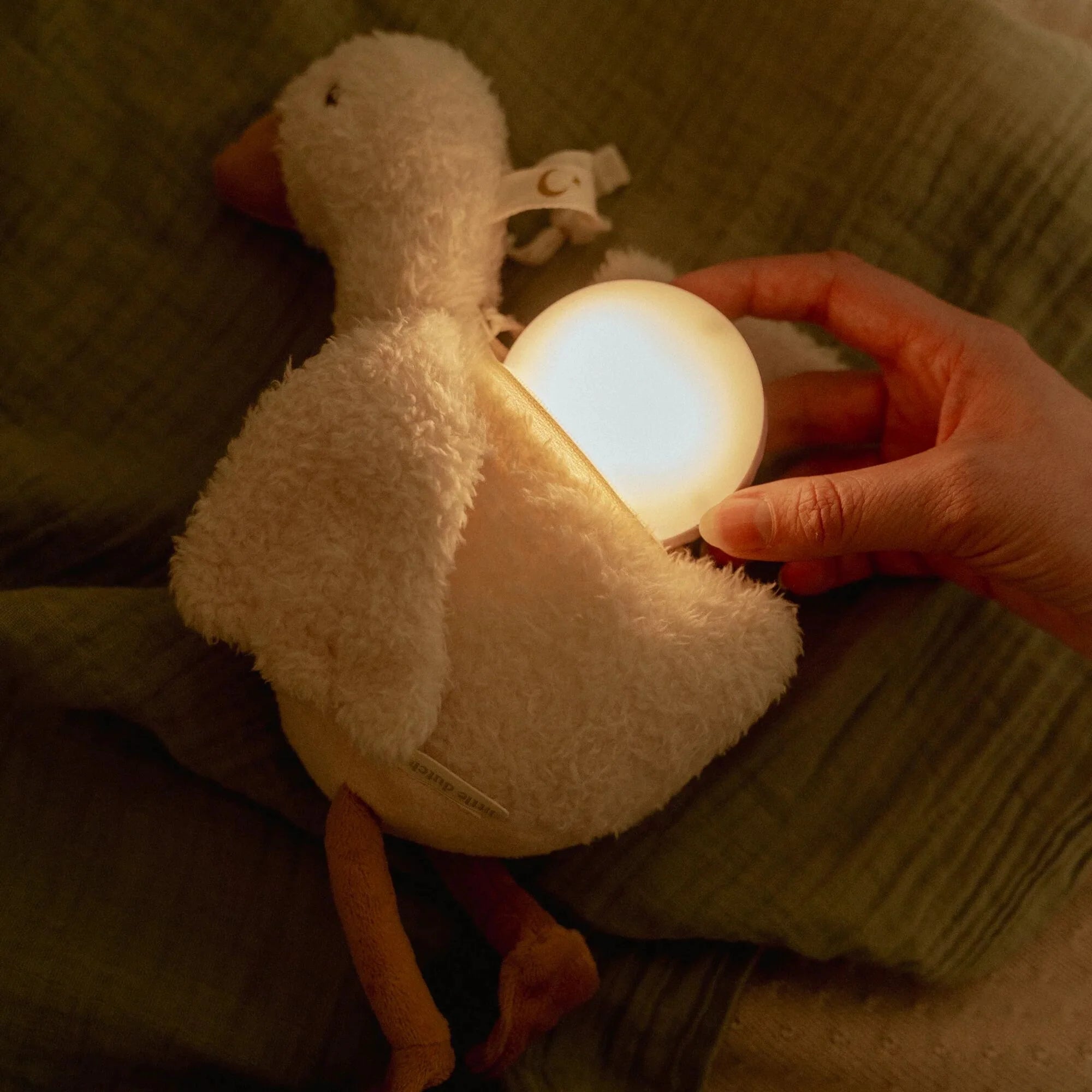 Newborn Naturals Cuddle Goose Light & Sound