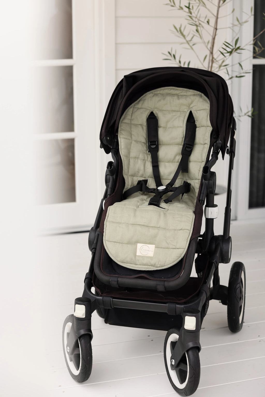 Linen Pram Liner & Strap Covers