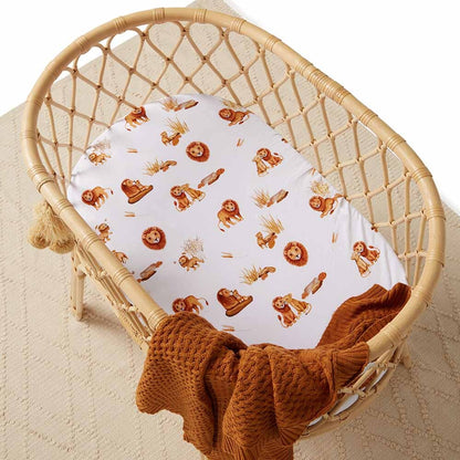 Lion Bassinet Sheet / Change Pad Cover