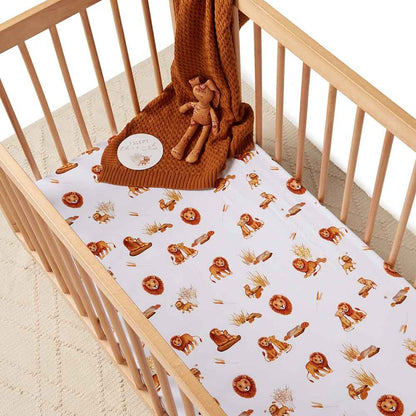 Lion Fitted Cot Sheet