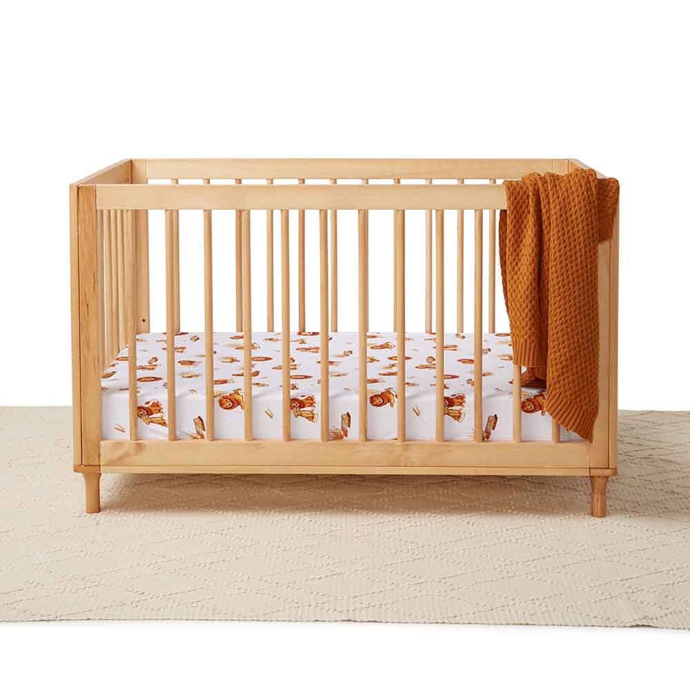 Lion Fitted Cot Sheet