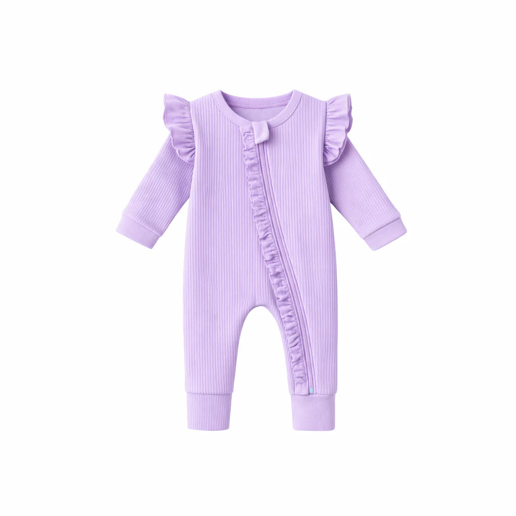 Lavender Ribb Zipsuit