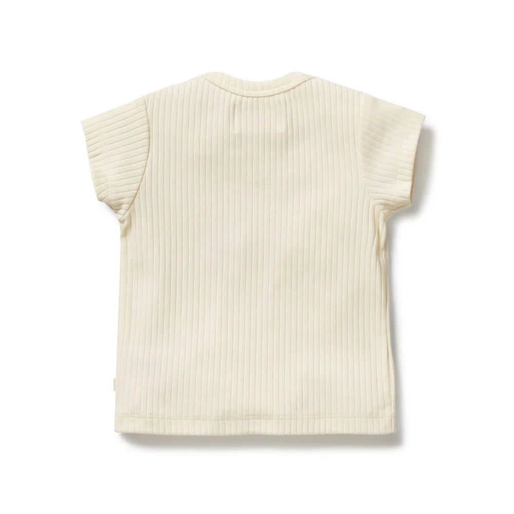 Lemon Leaf Embroidered Organic Tee