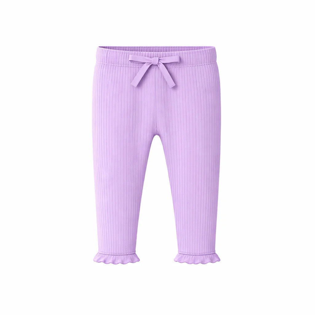 Lilac Ribbed Leggings