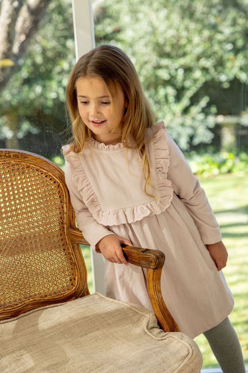 Lucie Dress - Blush Pink Corduroy