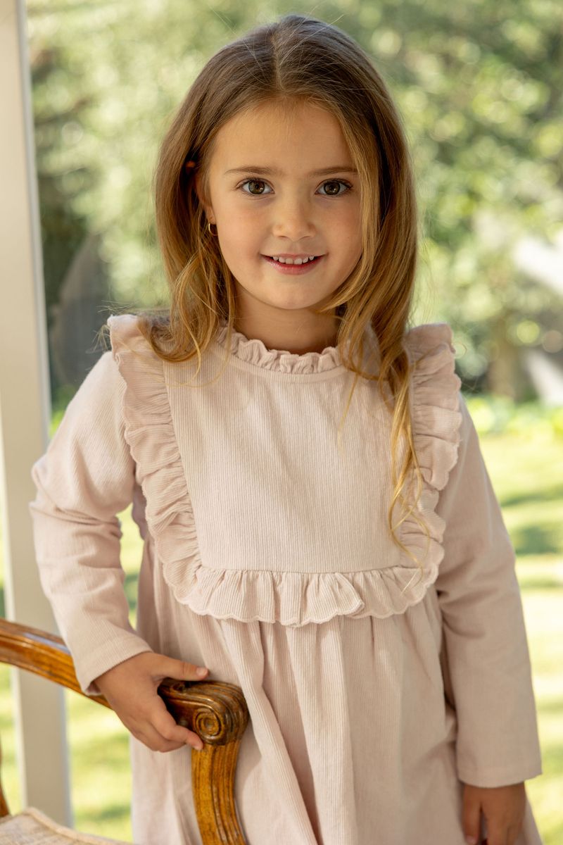 Lucie Dress - Blush Pink Corduroy