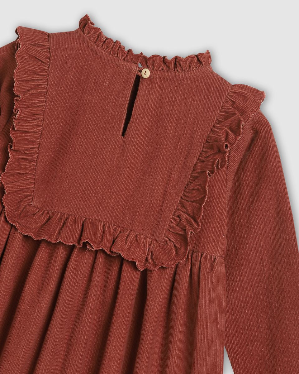 Lucie Dress - Chilli Oil Corduroy