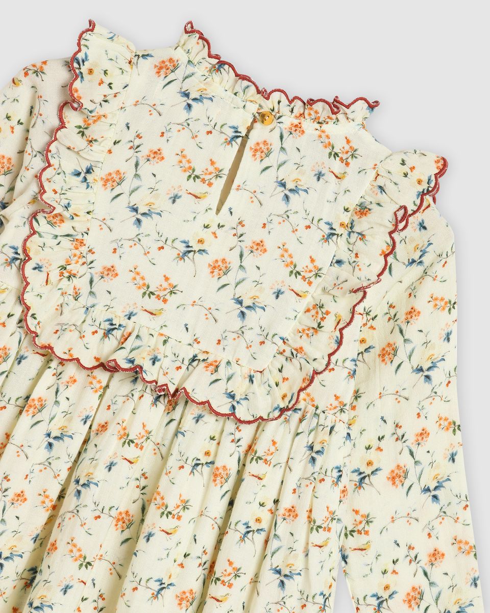 Lucie Dress - Natural Bird