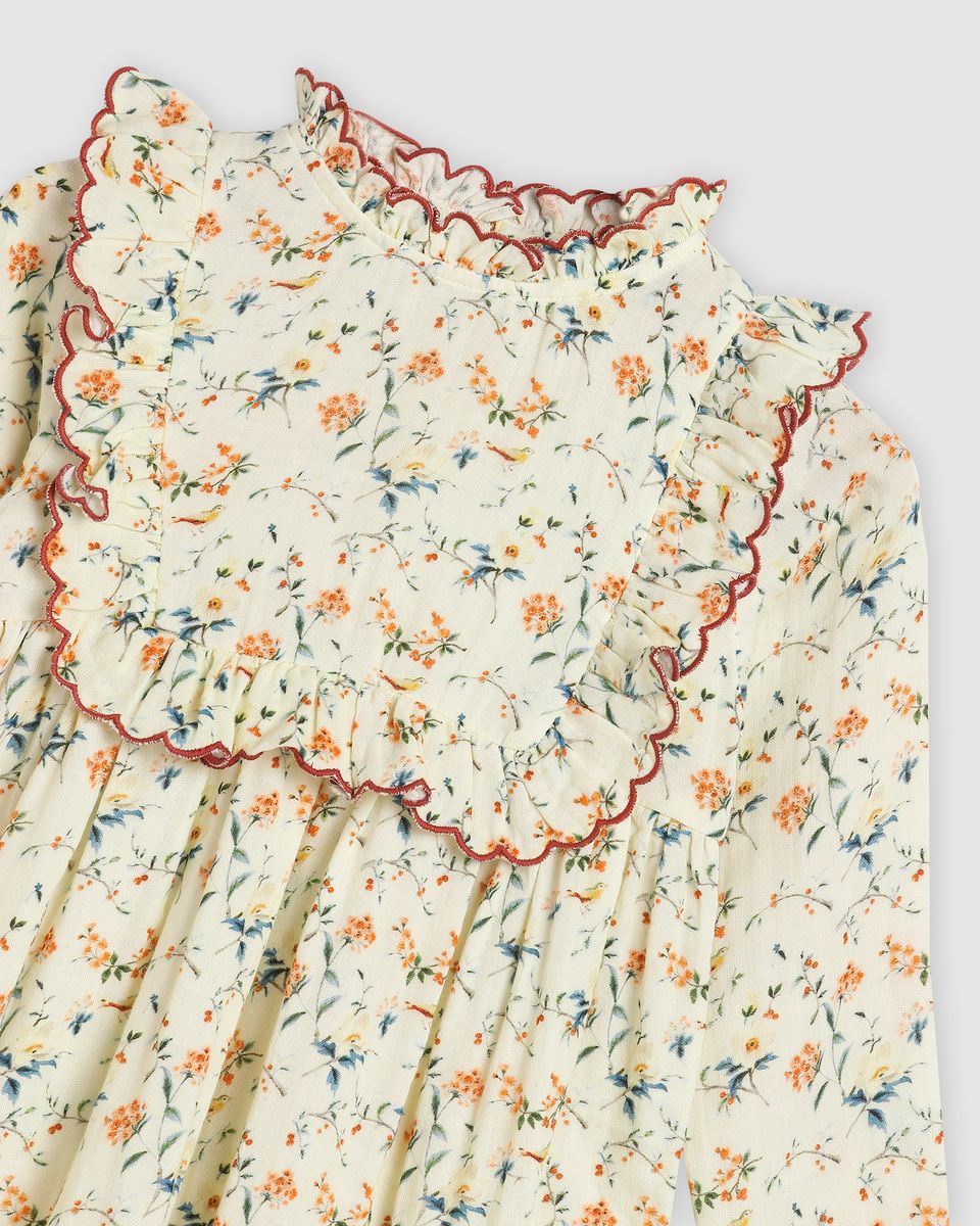 Lucie Dress - Natural Bird