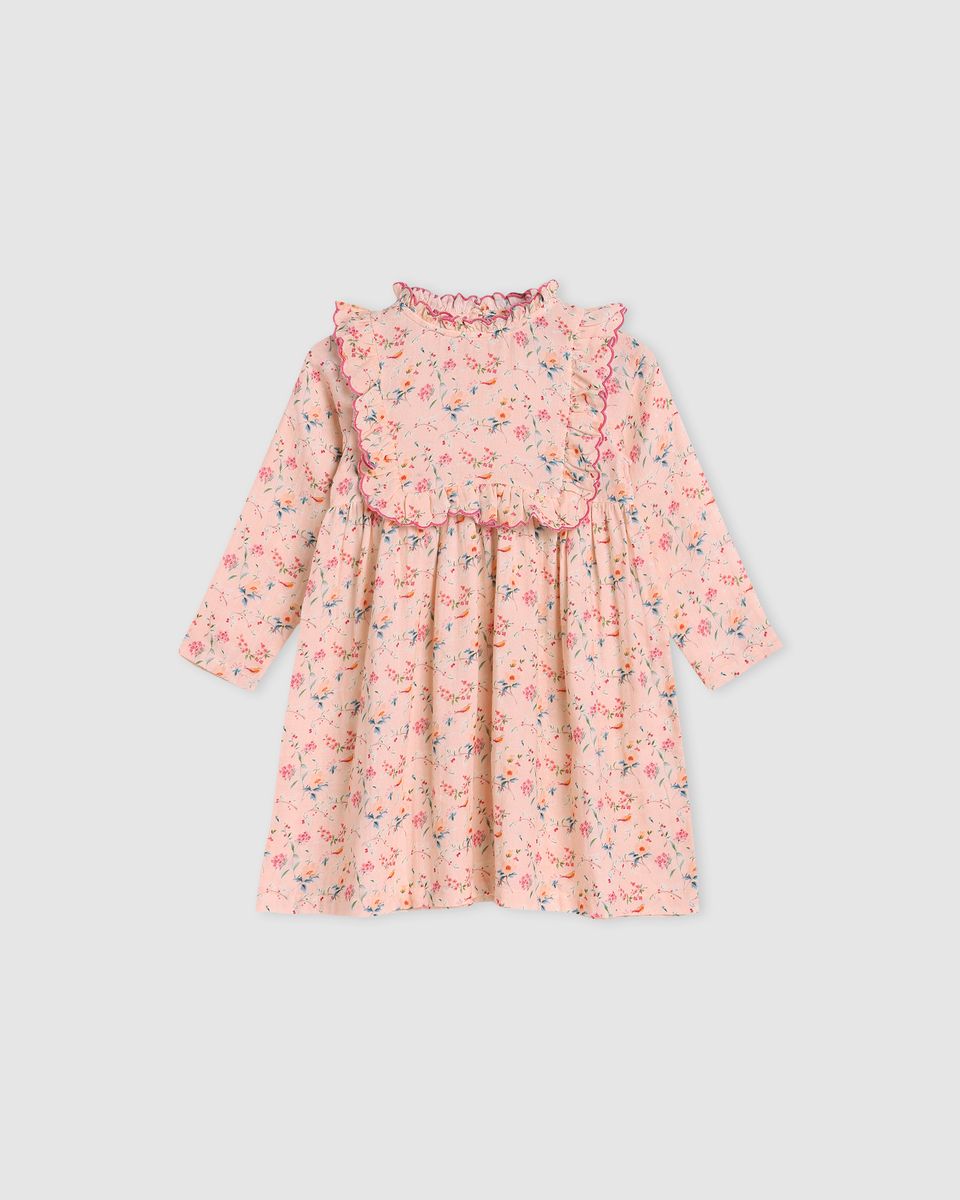 Lucie Dress - Pink Bird