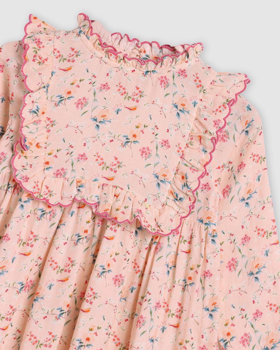 Lucie Dress - Pink Bird