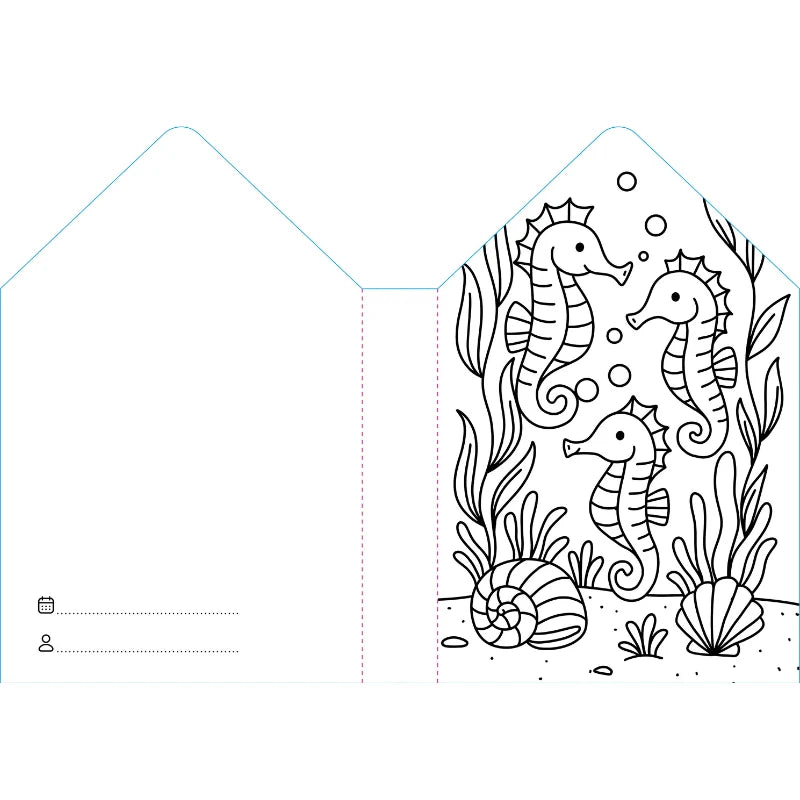 Sassi Colouring Book House - Sea