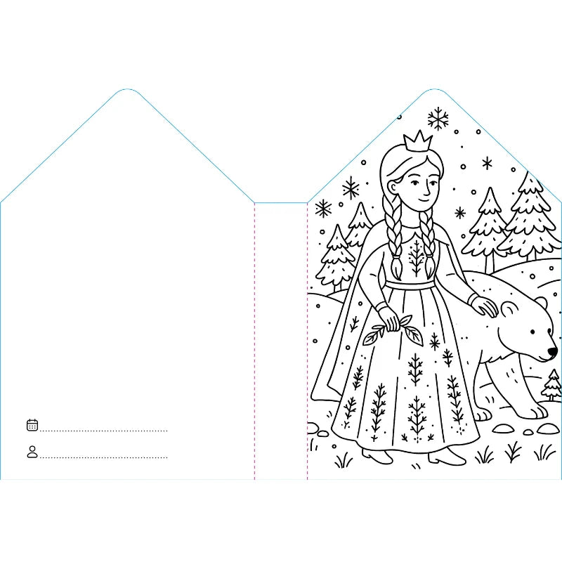 Sassi Colouring Book House - Princesses