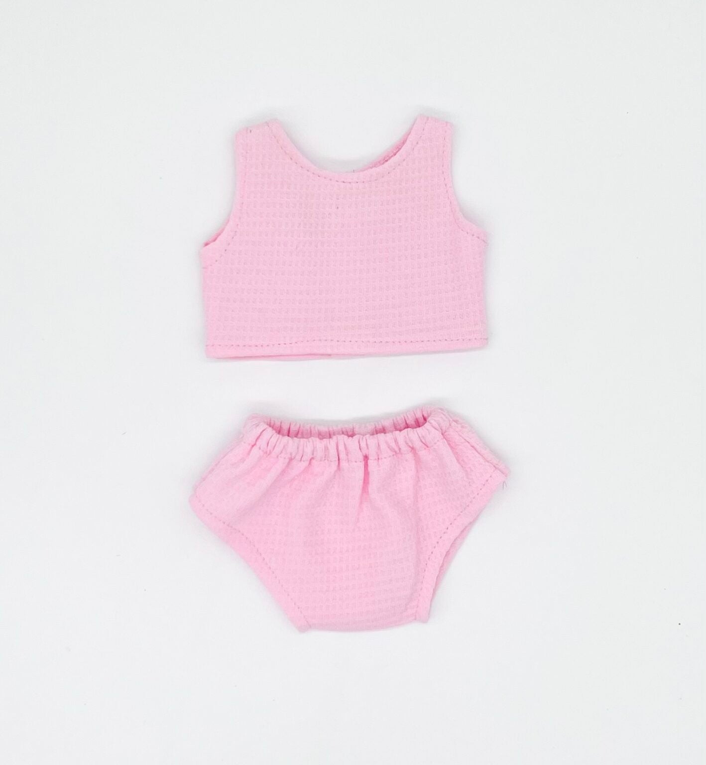 MC Pink Waffle Knit Doll Underwear Set
