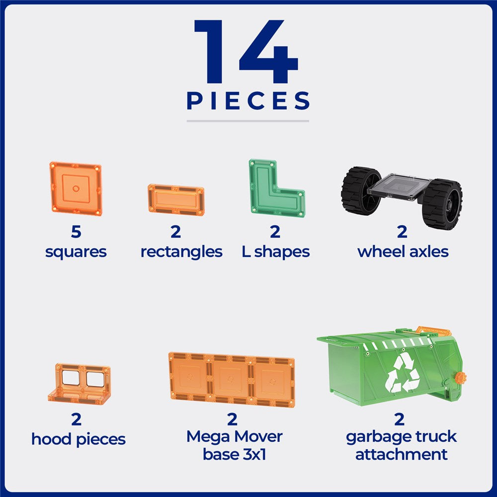 TileTek - 14 Piece Mega Recycling Truck