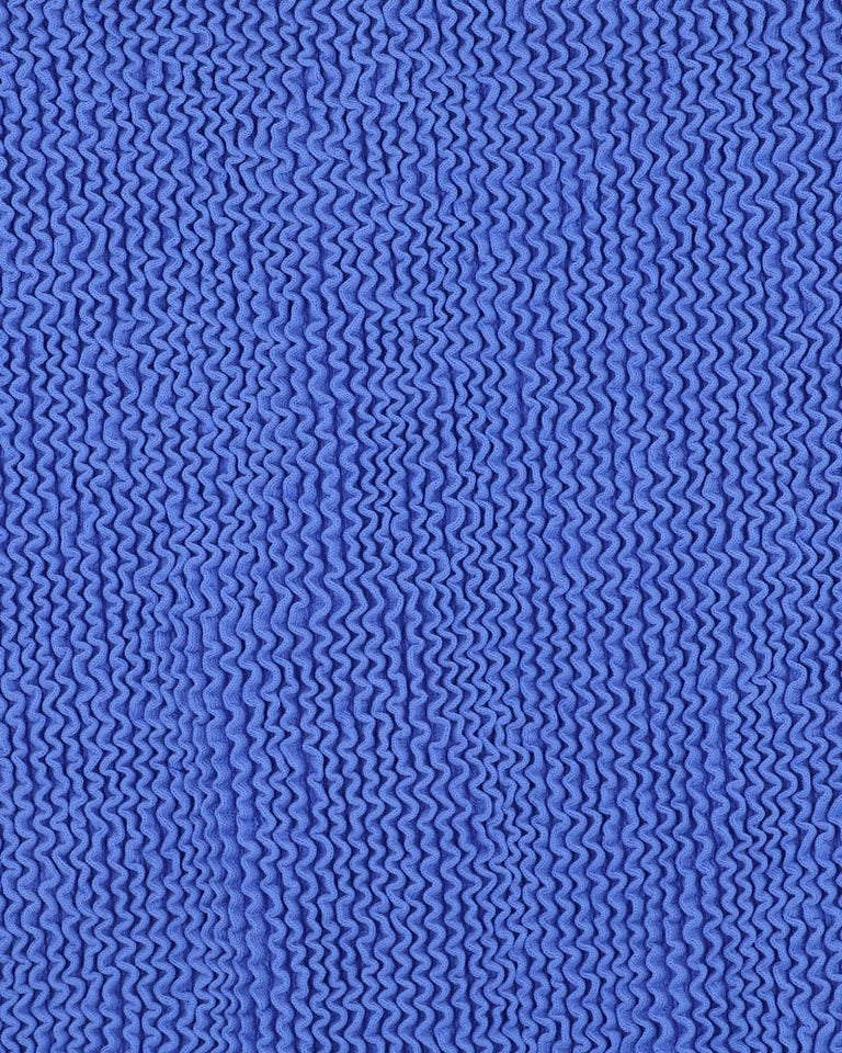 Cobalt/White Crinkle Bikini