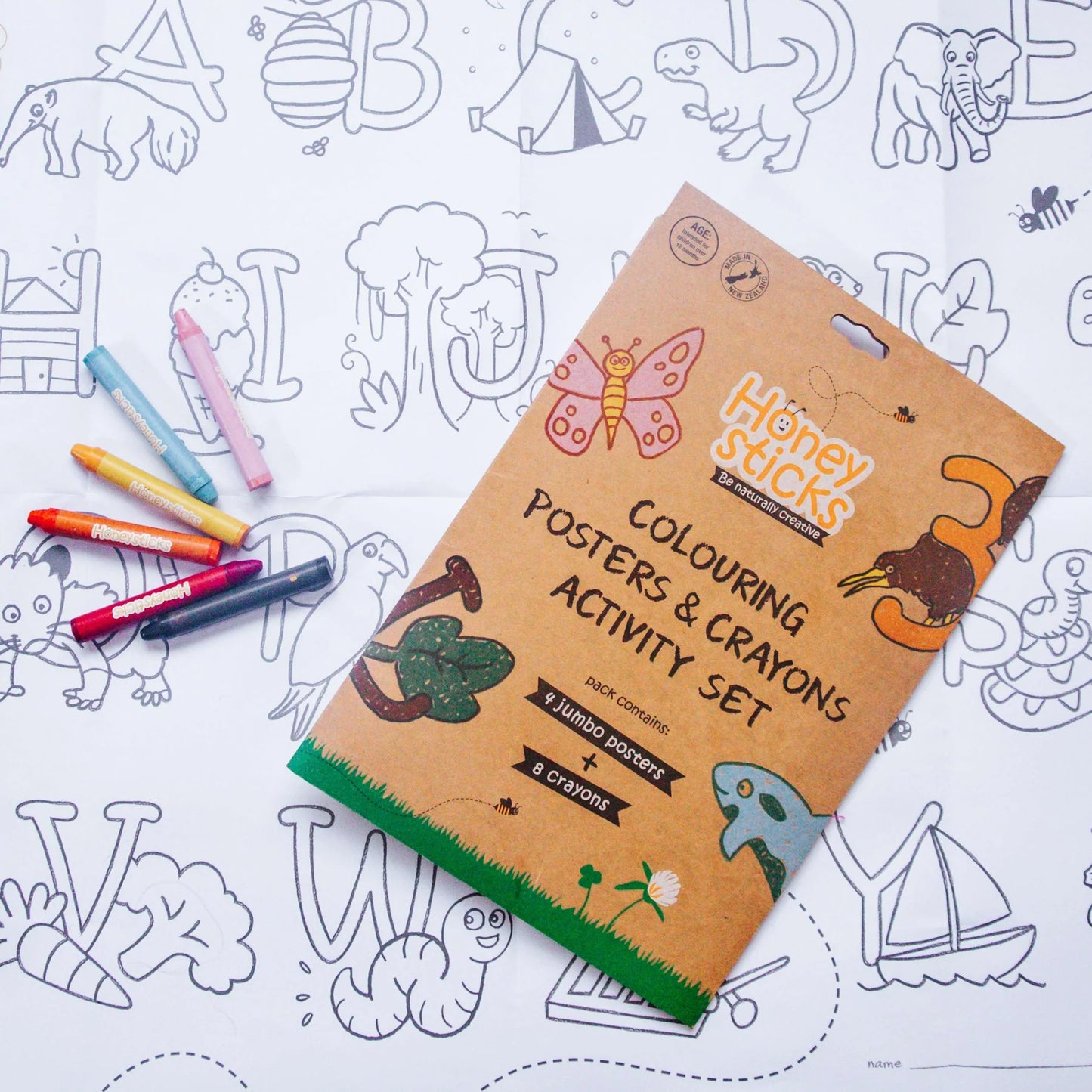 Jumbo Posters & Crayons Activity Set