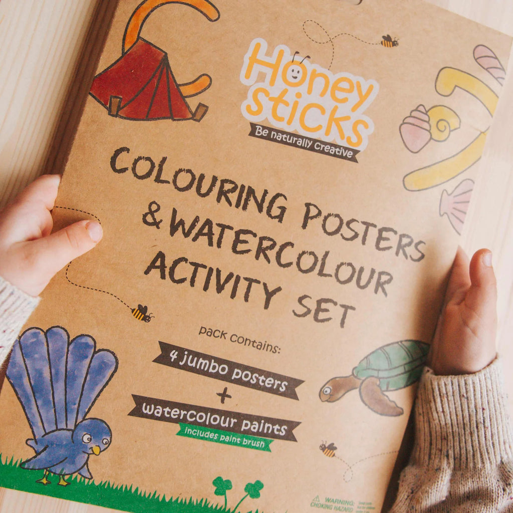 Jumbo Posters & Watercolour Paints Activity Set