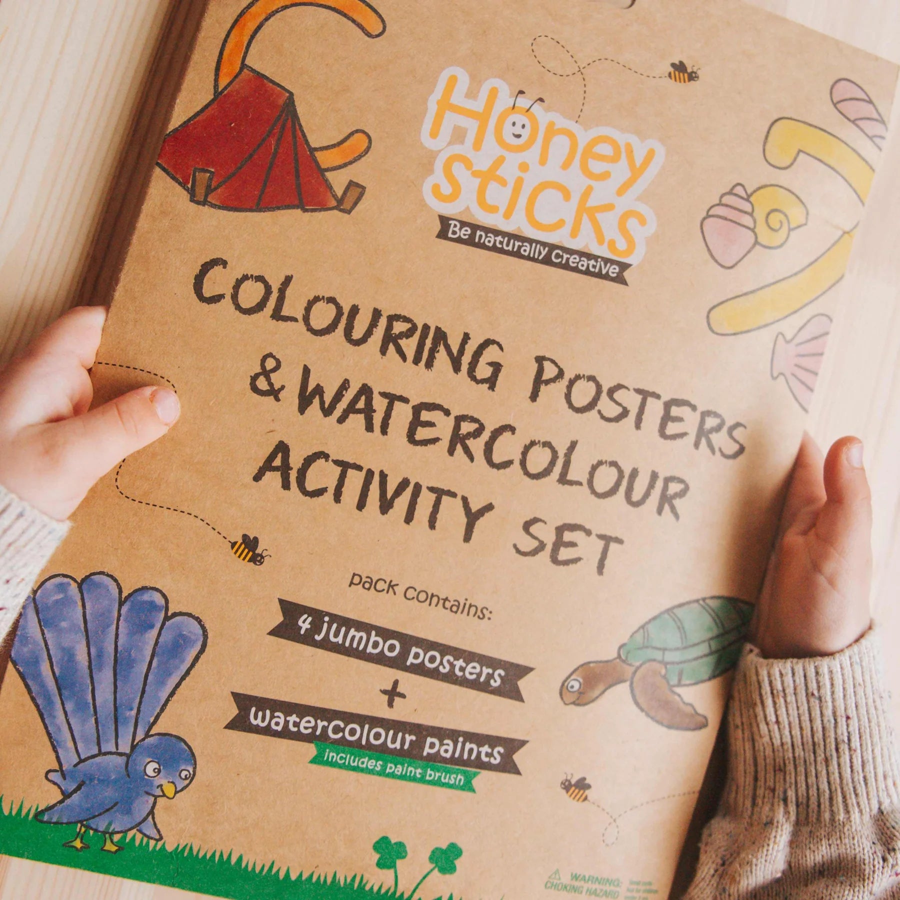 Jumbo Posters & Watercolour Paints Activity Set